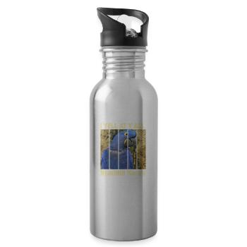 Hyazinthara - Trinkflasche mit integriertem Trinkhalm - Lightsilver - Rechts