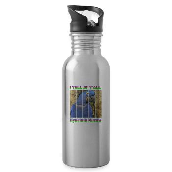 Hyazinthara - Trinkflasche mit integriertem Trinkhalm - Lightsilver - Rechts