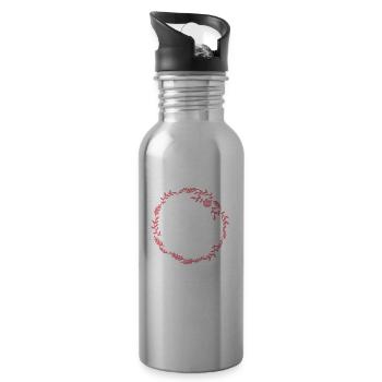 Midwife ObstetricIan - Water bottle with straw - silver - Right