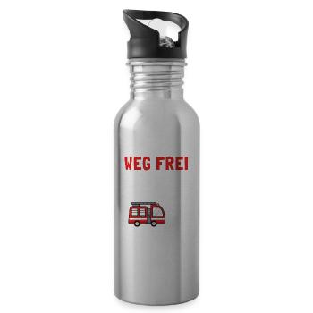 Kindergeburtstag 3 Jährige Feuerwehr Auto - Trinkflasche mit integriertem Trinkhalm - Lightsilver - Rechts