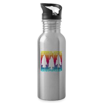 Arrowhead Hunting - Water bottle with straw - silver - Right