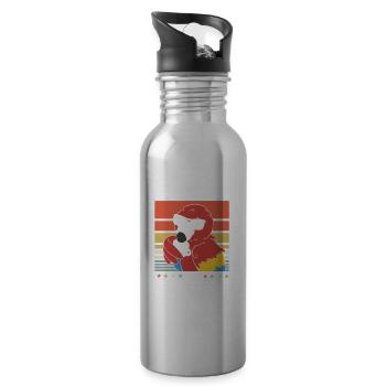 Papagei Kaffee-Sonnenbrille - Trinkflasche mit integriertem Trinkhalm - Lightsilver - Rechts