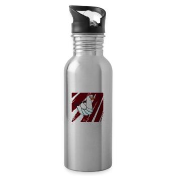 Gull - Water bottle with straw - silver - Right