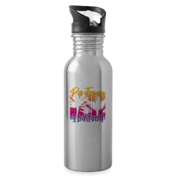 Patong Thailand - Water bottle with straw - silver - Right