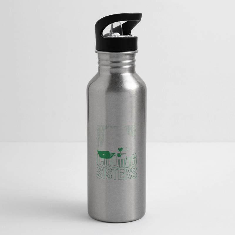 Developer Coder Programmer Sisters Water bottle with straw