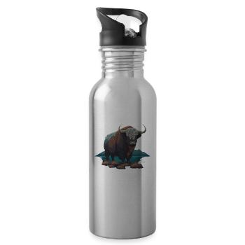 Mammal - Water bottle with straw - silver - Right