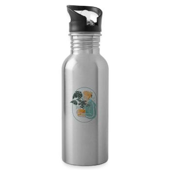 Hobby Jardinier Jardinier Jardinier Sœur - Gourde avec paille intégrée - argent clair - Droite