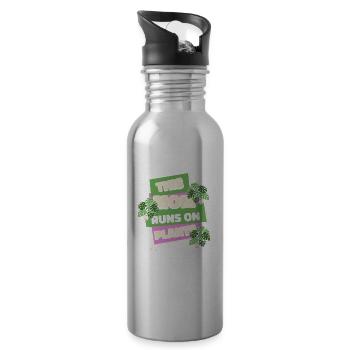 Hobby Jardinier Jardin Mère Horticulture Maman - Gourde avec paille intégrée - argent clair - Droite