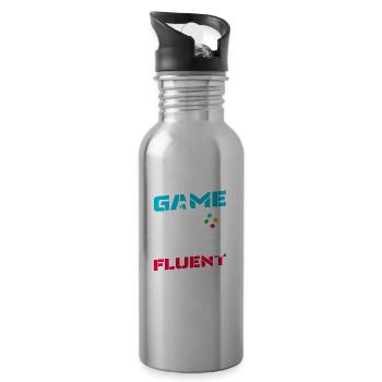 Gamer Gaming - Gourde avec paille intégrée - argent clair - Droite