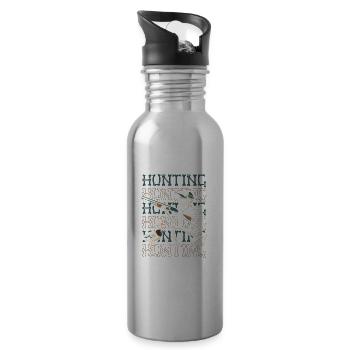 Duck Hunting Duck Hunting - Water bottle with straw - silver - Right