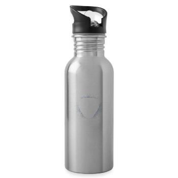 Wankelmotor Umdrehungen Auto Freak KFZ Mechaniker - Trinkflasche mit integriertem Trinkhalm - Lightsilver - Rechts