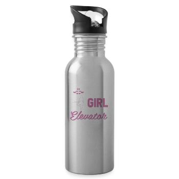 Elevator Elevator - Water bottle with straw - silver - Right
