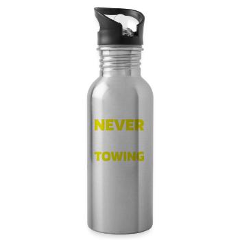 Abschleppdienst Abschlepper - Trinkflasche mit integriertem Trinkhalm - Lightsilver - Rechts