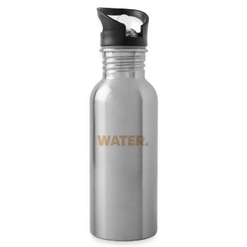 Sauerteig Brot - Trinkflasche mit integriertem Trinkhalm - Lightsilver - Rechts
