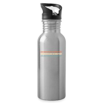 Sourdough bread - Water bottle with straw - silver - Right
