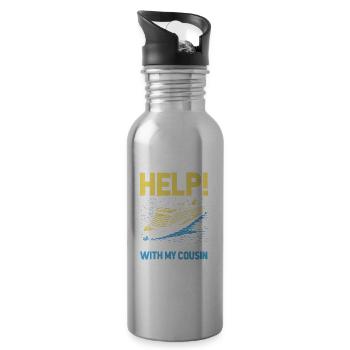 Cruise - Water bottle with straw - silver - Right