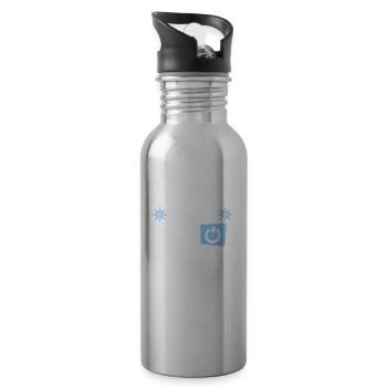 Kreuzfahrt - Trinkflasche mit integriertem Trinkhalm - Lightsilver - Rechts