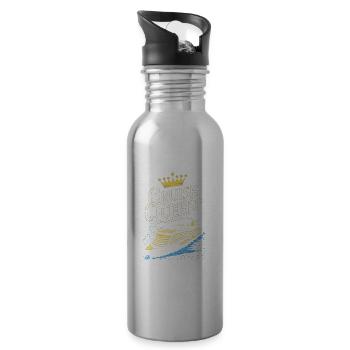 Kreuzfahrt - Trinkflasche mit integriertem Trinkhalm - Lightsilver - Rechts