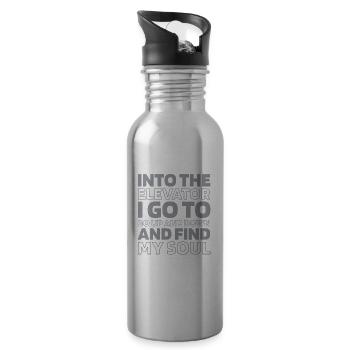 Elevator Elevator - Water bottle with straw - silver - Right