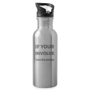 Elevator Elevator - Water bottle with straw - silver - Right