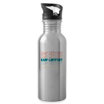 Deutsche Stadt Kamplintfort Nordrheinwestfalen - Trinkflasche mit integriertem Trinkhalm - Lightsilver - Rechts