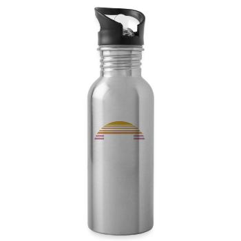 I don't need a mood ring I have a face - Water bottle with straw - silver - Right