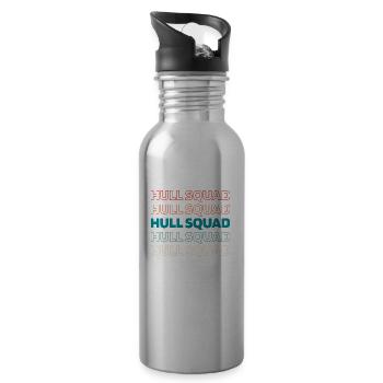 Brewer Squad - Water bottle with straw - silver - Right
