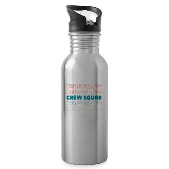 Kurier Kader - Trinkflasche mit integriertem Trinkhalm - Lightsilver - Rechts