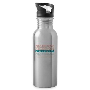 Civil Engineer Kader - Water bottle with straw - silver - Right