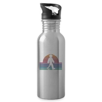 Some Assembly Required Funny Amputee Humor - Water bottle with straw - silver - Right