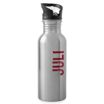 Limited Edition Juli 2007 - Geburtstag - Geschenk - Trinkflasche mit integriertem Trinkhalm - Lightsilver - Rechts