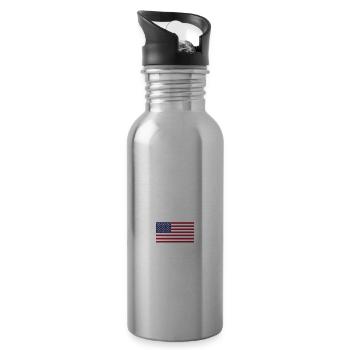 Utah - Trinkflasche mit integriertem Trinkhalm - Lightsilver - Rechts