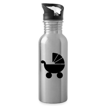 Kinderwagen baby - Trinkflasche mit integriertem Trinkhalm - Lightsilver - Rechts