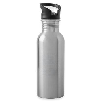 Tattoos tattoo - Water bottle with straw - silver - Right