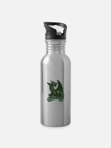 Drachen Drachen Fabelwesen Geschenk - Trinkflasche mit integriertem Trinkhalm - 
