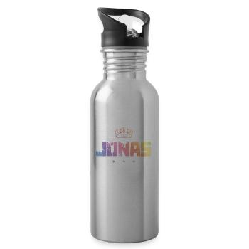 Jonas - Trinkflasche mit integriertem Trinkhalm - Lightsilver - Rechts