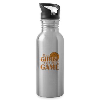 Ces filles ont obtenu le jeu de basket-ball femmes sports - Gourde avec paille intégrée - argent clair - Droite