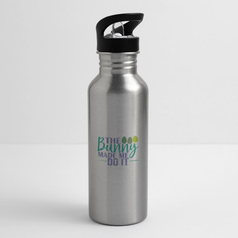 The Bunny Made me do it Easter Easter Eggs Water bottle with straw