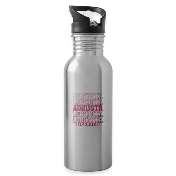 Augusta Stadt im Bundesstaat Georgia - Trinkflasche mit integriertem Trinkhalm - Lightsilver - Rechts