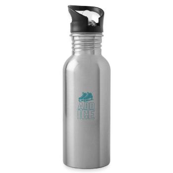 Add Ice Schlittschuhlaufen Eisbahn - Trinkflasche mit integriertem Trinkhalm - Lightsilver - Rechts