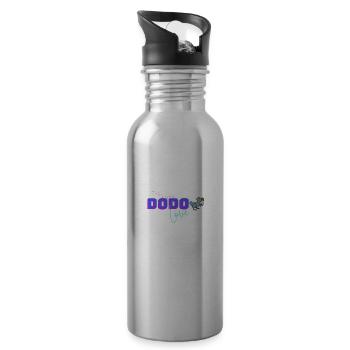 Dodo Love Bird - Water bottle with straw - silver - Right