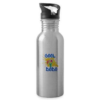 cool dodo - Water bottle with straw - silver - Right