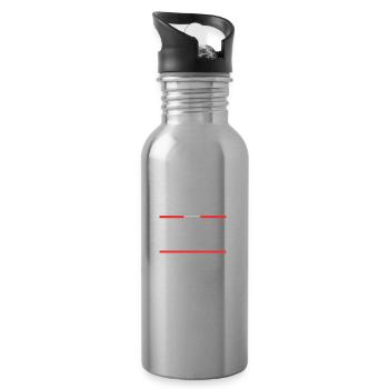 Anwalt Beruf - Trinkflasche mit integriertem Trinkhalm - Lightsilver - Rechts