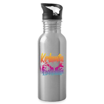 Ko Lanta Thailand - Water bottle with straw - silver - Right