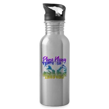 Phra Nang Thailand - Water bottle with straw - silver - Right