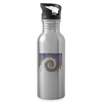 Spring 3 - Trinkflasche mit integriertem Trinkhalm - Lightsilver - Rechts