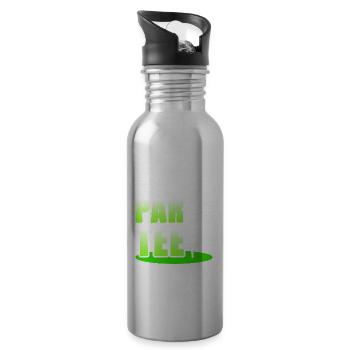 Let's Par Tee Golf Player Golfing Golf Course Golf - Trinkflasche mit integriertem Trinkhalm - Lightsilver - Rechts