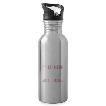 belle mère parfaite humour belle maman femme drole - Gourde avec paille intégrée - argent clair - Droite