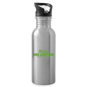 Meister Des Gartens - Trinkflasche mit integriertem Trinkhalm - Lightsilver - Rechts