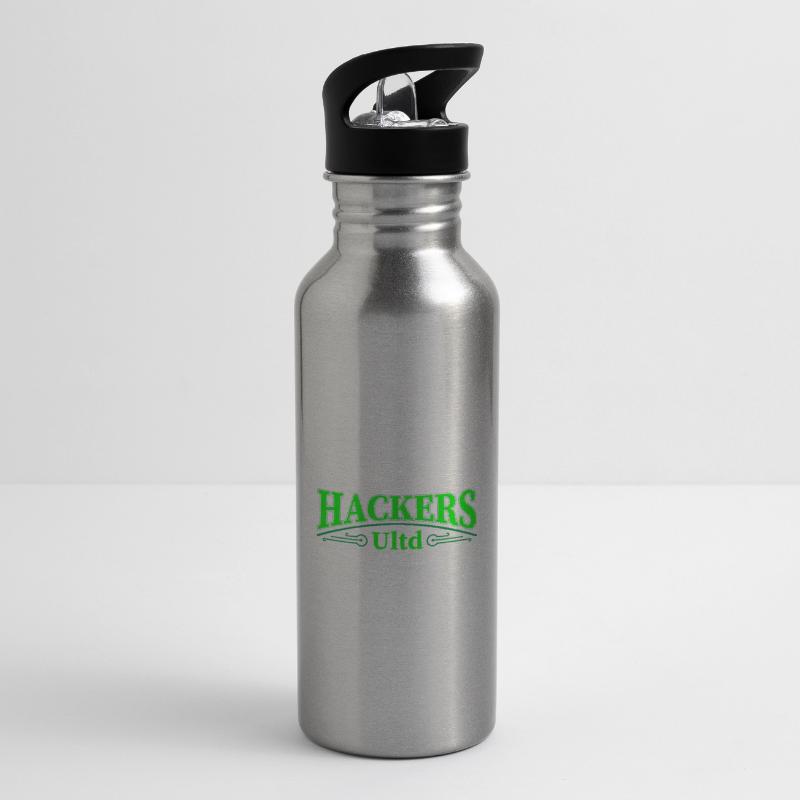 Programmierer Coder Software Entwickler Trinkflasche mit integriertem Trinkhalm